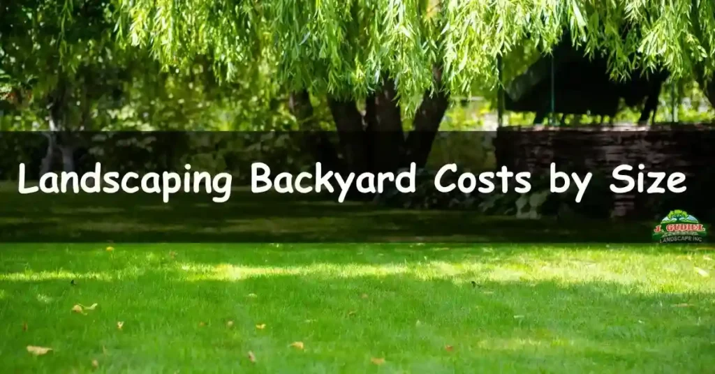 landscaping backyard cost by size